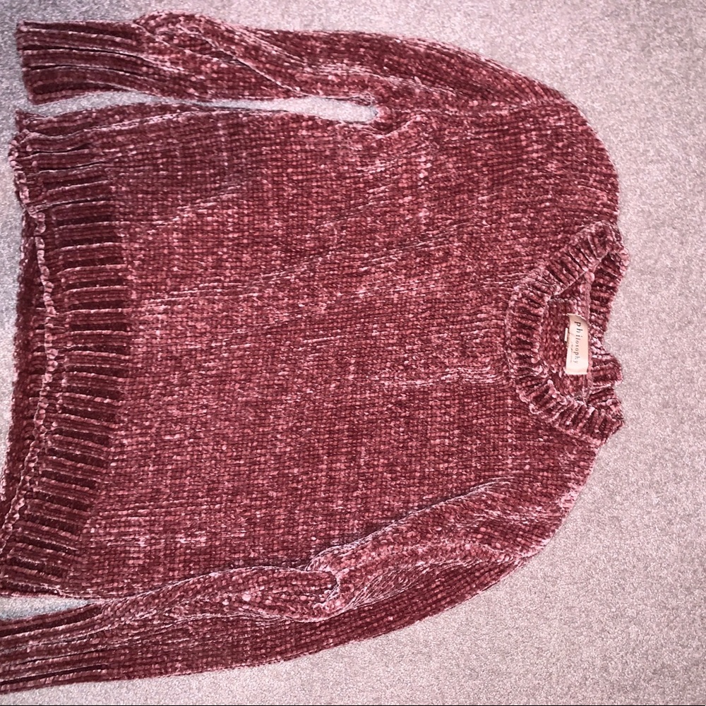 Burgundy sweater